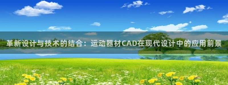 注册意昂4：革新设计与技术的结合：运动器材CAD在现代设计中