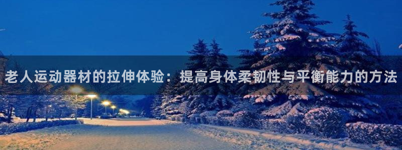 意昂4新能源：老人运动器材的拉伸体验：提高身体柔韧性