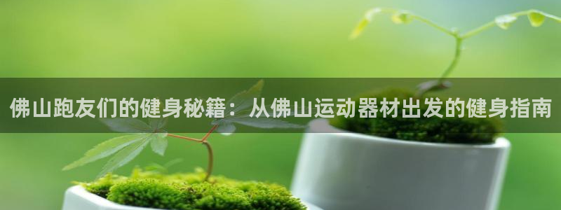 意昂体育4平台假的吗是真的吗吗：佛山跑友们的健身秘籍