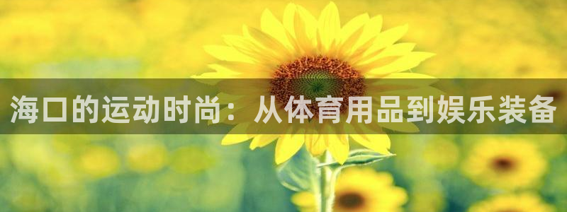 意昂体育4平台注册流程图：海口的运动时尚：从体育用品