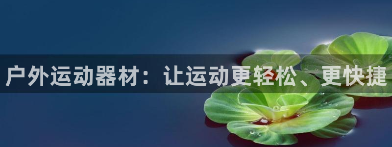 意昂体育4官方客服电话：户外运动器材：让运动更轻松、