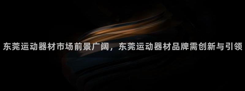 意昂4娱乐：东莞运动器材市场前景广阔，东莞运动器材品