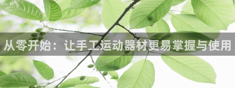 意昂4集团官网首页网址：从零开始：让手工运动器材更易