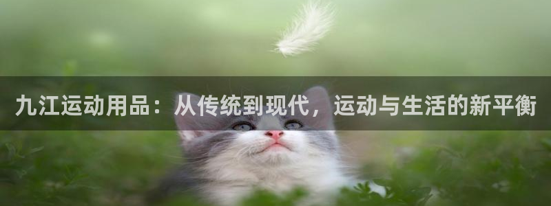 意昂体育4平台假的吗是真的吗吗：九江运动用品：从传统