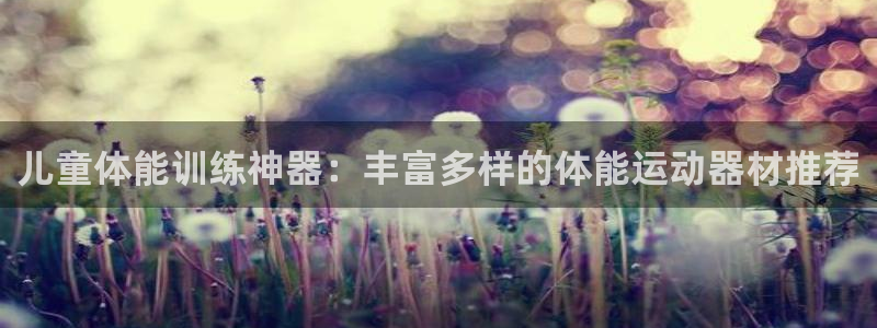 意昂4娱乐40996：儿童体能训练神器：丰富多样的体