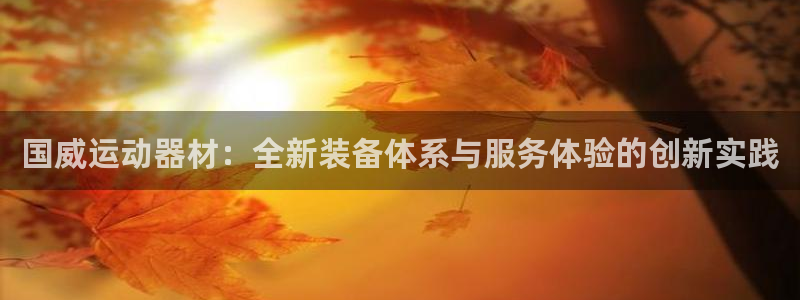 意昂4集团简介：国威运动器材：全新装备体系与服务体验