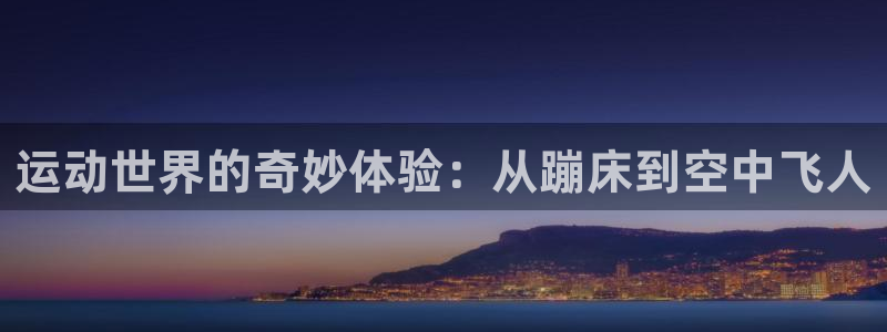 意昂体育4平台注册流程图：运动世界的奇妙体验：从蹦床到空中飞